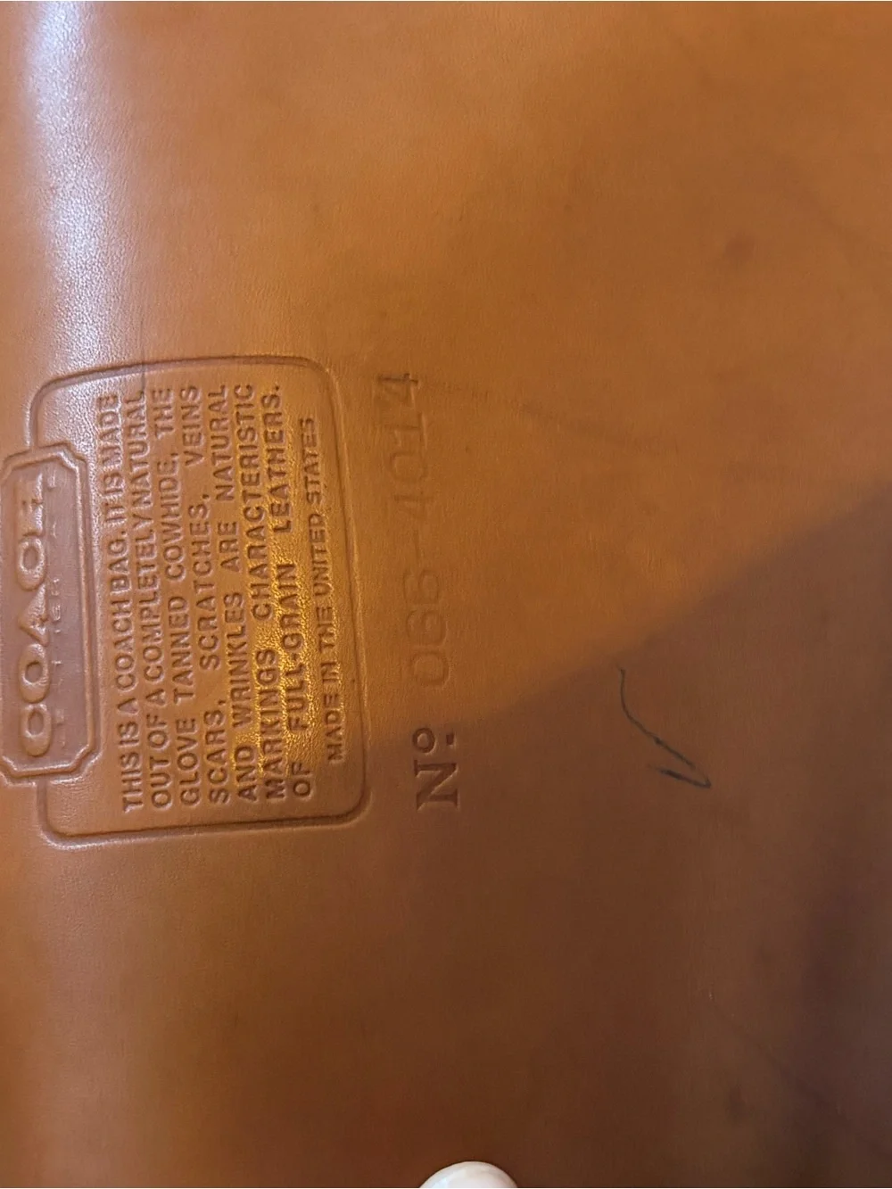 Coach Tan Leather Briefcase with Top Handle